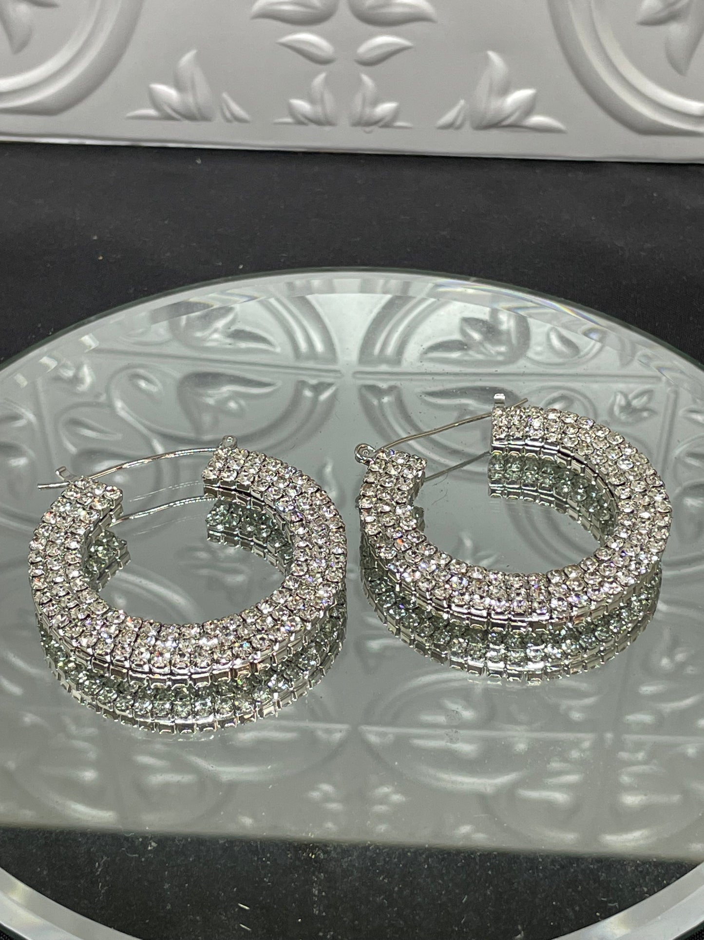 Medium Rhnestone Earrings