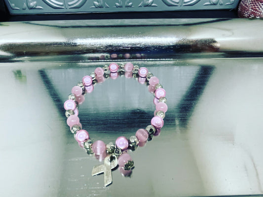 Breast Cancer stretch bracelet