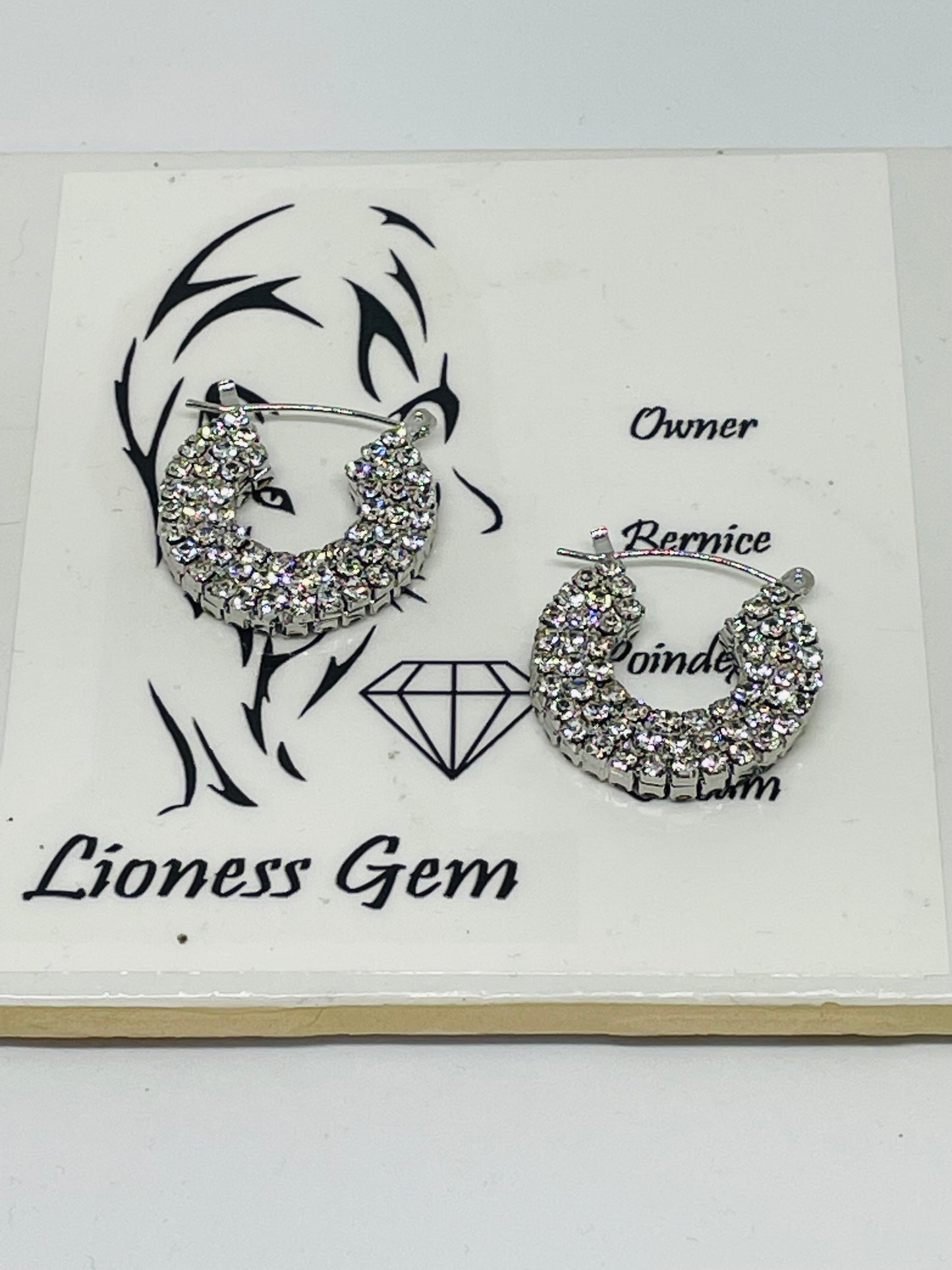 Small Rhinestone earrings