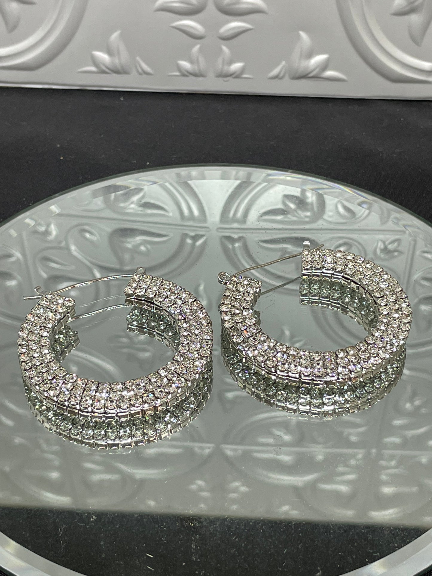 Medium Rhnestone Earrings